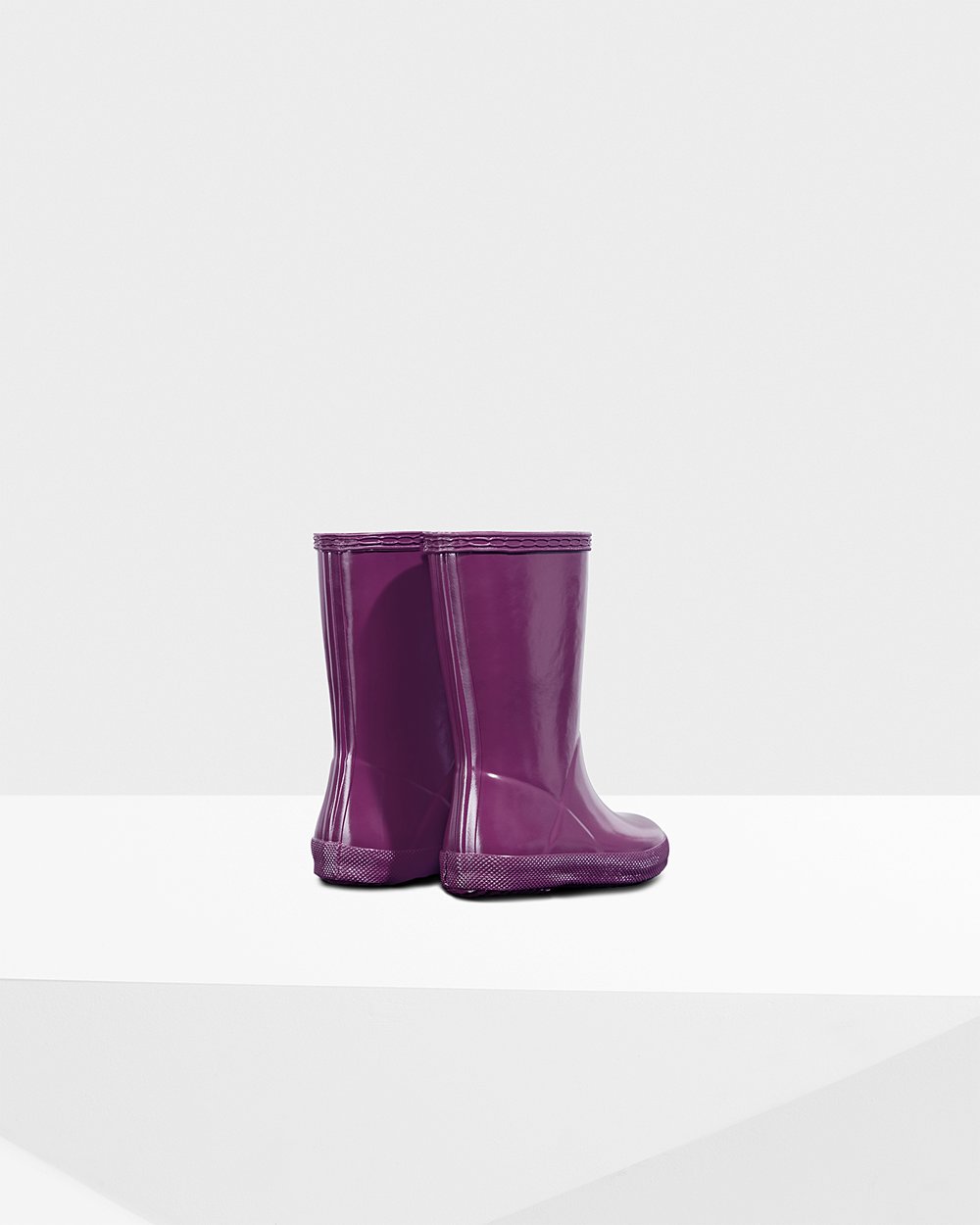 Kids Hunter Original First Classic Gloss - Rain Boots Purple - 0476-ERCAV